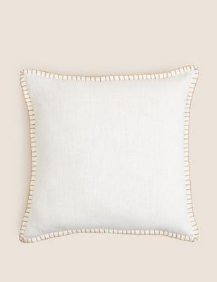 Buy Pure Cotton Blanket Stitched Cushion | M&S Collection | M&S