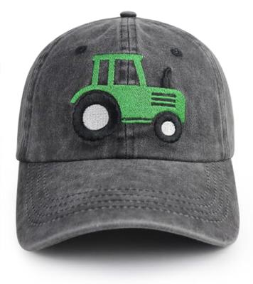 Farm Tractor Hats for Boys Girls Age 3-10, Adjustable Cute Embroidery Kids Baseball Hat, Childrens Day Birthday Gifts for Son Dauther, Big Brother Bl