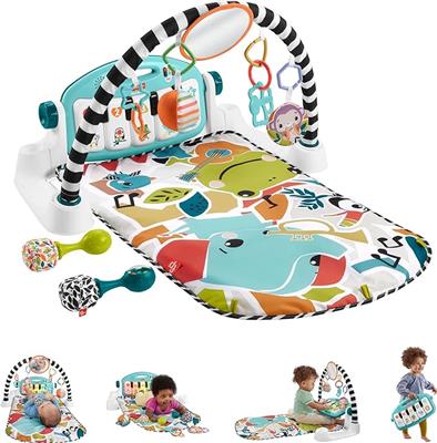 Amazon.com : Fisher-Price Baby Gift Set Glow and Grow Kick & Play Piano Gym Baby Playmat & Musical Toy with Smart Stages Learning Content, Plus 2 Mara