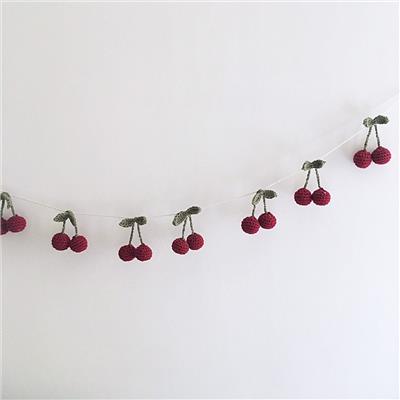 Crochet Cherries Garland, Wallhanging, Kids Room Decoration, Boho Kids Room Accessories - Etsy Canada