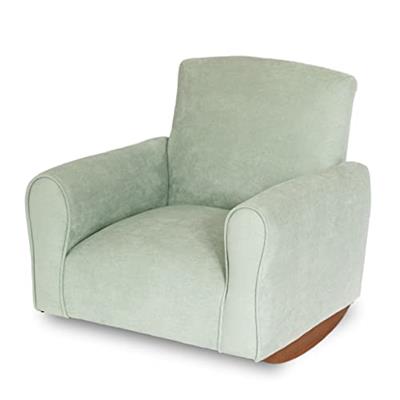 Kids Chair, Toddlers Upholstered Armchair, Childs Rocking Chair (Seafoam Green, Rockers), (KC100)
