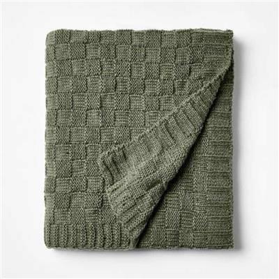 Checkered Knit With Neps Throw Blanket - Thresholdâ„¢ Designed With Studio Mcgee : Target