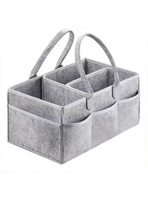 Felt Diaper Bag With Multiple Functions For Storing Diapers, Wet Wipes, Etc.