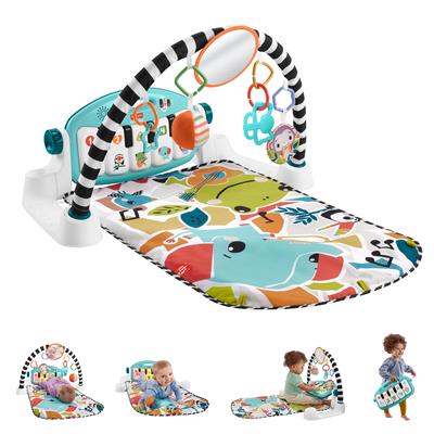 Fisher-Price Glow and Grow Kick & Play Piano Gym Baby Playmat with Musical Learning Toy, Blue - Walmart.com