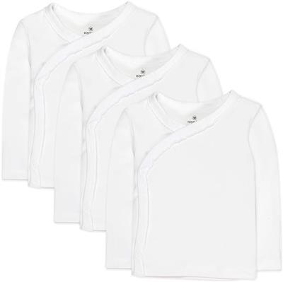 Amazon.com: HonestBaby 3-Pack Long Sleeve Side-Snap Kimono Tops Newborn for Infant Boys, Girls, Unisex Baby 100% Organic Cotton: Clothing, Shoes & Jew