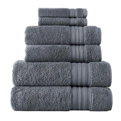Laural Home 100% Turkish Cotton 6-Piece Towel Set