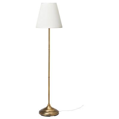 ÅRSTID Floor lamp, brass, white - IKEA