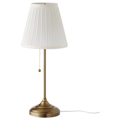 ÅRSTID Table lamp, brass, white - IKEA