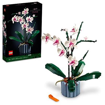 LEGO Icons Orchid Artificial Plant, Building Set with Flowers, Mothers Day Decoration, Botanical Collection, Great Gift for Birthday, Anniversary, or