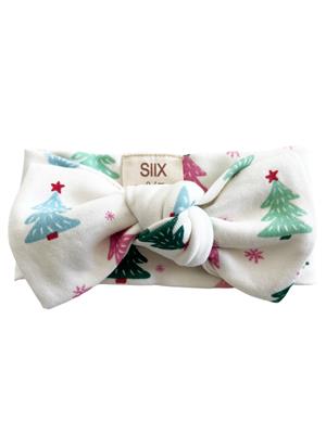 Christmas Trees Pink / Organic Bow
 – SpearmintLOVE