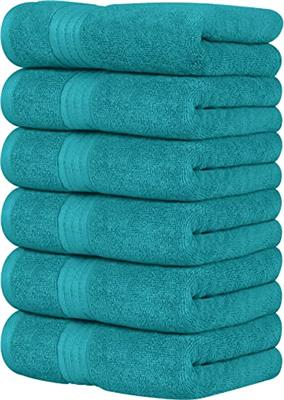Utopia Towels 6 Piece Premium Hand Towels Set, (16 x 28 inches) 100% Ring Spun Cotton, Lightweight and Highly Absorbent Towels for Bathroom, Travel, C
