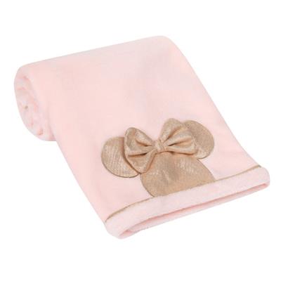 Disney Minnie Mouse Lux Applique Receiving Blanket