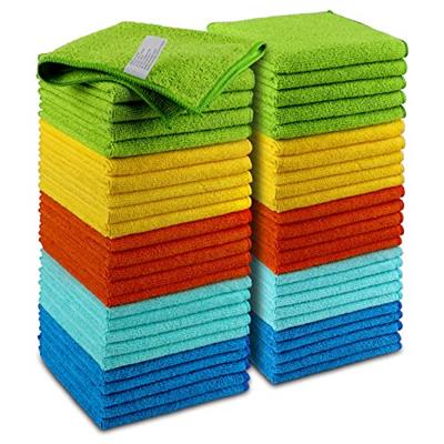 AIDEA Microfiber Cleaning Cloths-50PK, Microfiber Towels for Cars, Premium All-Purpose Car Cloth, Dusting Cloth Cleaning Rags, Absorbent Microfiber Cl