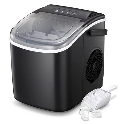 Ice Makers Countertop, Portable Ice Maker Machine with Handle, Self-Cleaning Ice Maker, for Home/Off