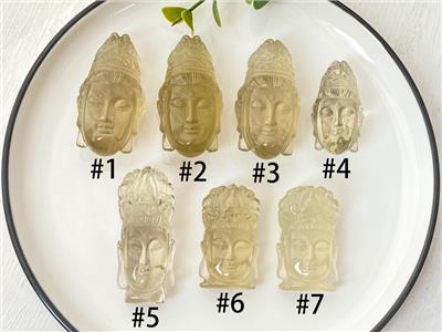 Citrine Guanying Buddha Head , Yellow Gemstone Carving , Buddha Gifts , Stunning Spiritual Decor , Special Gift , Carved Guanyin Head - Etsy
