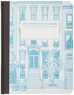 Brownstone - Composition Book, College Ruled Lined 9.75 x 7.5 Notebook