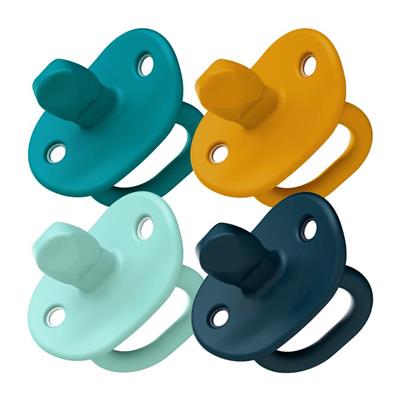 Boon JEWL Orthodontic Silicone Pacifier - Stage 1 - Blue (4pk)