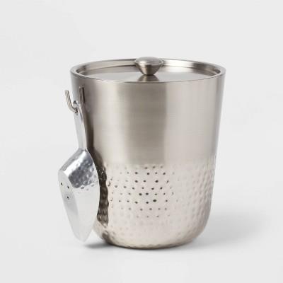 Hammered Metal Ice Bucket With Ice Scoop - Threshold™ | Target