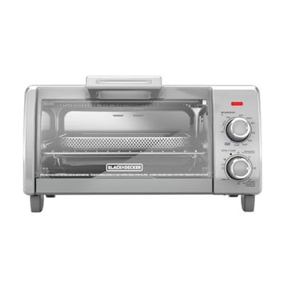 BLACK+DECKER 4-Slice Crisp N Bake Air Fry Toaster Oven, TO1787SS, 5 Cooking Functions, 30 Minute Timer, Stainless Steel