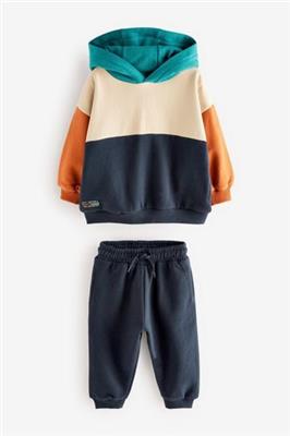 Buy Colourblock Hoodie and Jogger Set (3mths-7yrs) from Next Australia