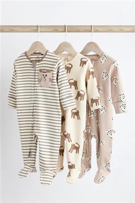Buy Baby Character Sleepsuits 3 Pack (0-2yrs) from Next Australia