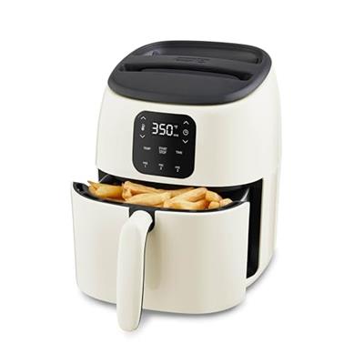 DASH Tasti-Crisp™ Ceramic Air Fryer Oven, 2.6 Qt., Cream – Compact Air Fryer for Healthier Food in Minutes, Ceramic Nonstick Surface, Ideal for Small