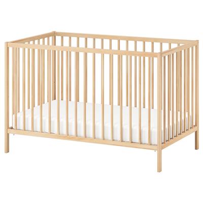 SNIGLAR crib, beech, 70x132 cm (271/2x52) - IKEA CA