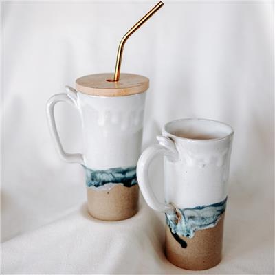 Mountain Mist Pottery Mug- Lid and straw not included
 – Thistlewood Pottery Studio