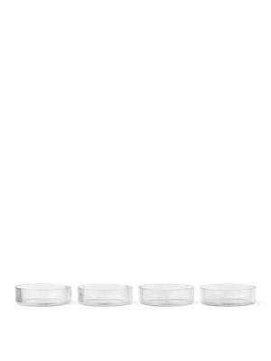 Ripple Serving Bowls - Set of 4 in Clear | ferm LIVING