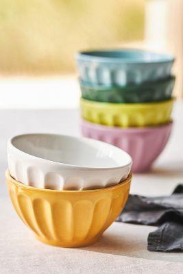 Amelie Assorted Latte Cereal Bowls, Set of 6 | Anthropologie