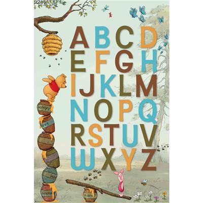 Winnie the Pooh Alphabet Poster | BIG W