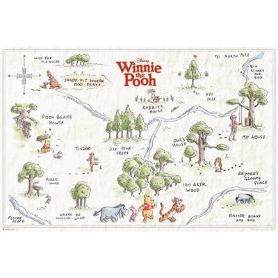 Winnie the Pooh Poster - 100 Acre Wood | BIG W