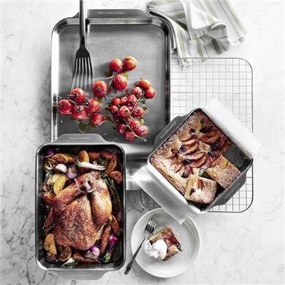 Williams Sonoma Thermo-Clad Stainless-Steel Ovenware 4-Piece Set