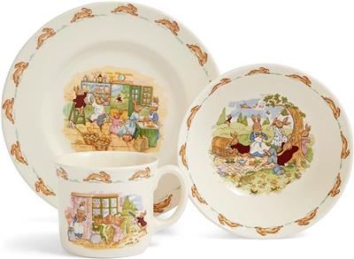 Bunnykins Childrens Bowl, Plate & Mug, 3 Piece Set : Amazon.co.uk: Home & Kitchen