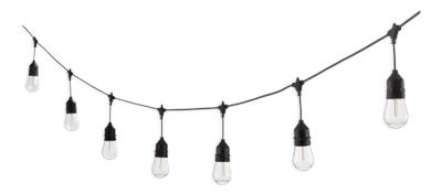 NOMA Indoor/Outdoor Warm White LED Solar Solar Filament String Lights, 7.3-m