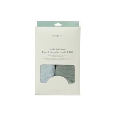 Muslin Crib Sheets | Bluebell + Slate – Snuggle Me Organic