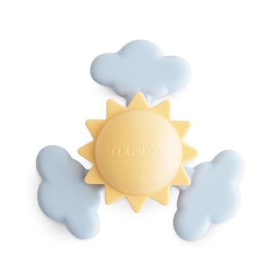 mushie Sunshine Suction Spinner Toy | Toddler Sensory Toys for Bath & Play
