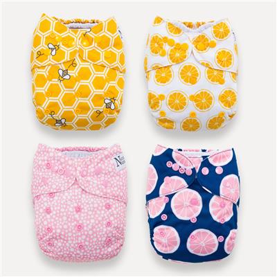 The Bees Knees 4 Pack of Reusable Cloth Diapers – Noras Nursery