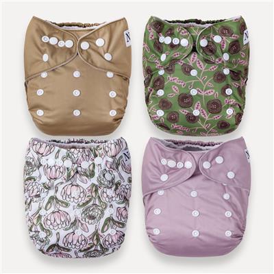 Meadow 4 Pack of Reusable Cloth Diapers – Noras Nursery