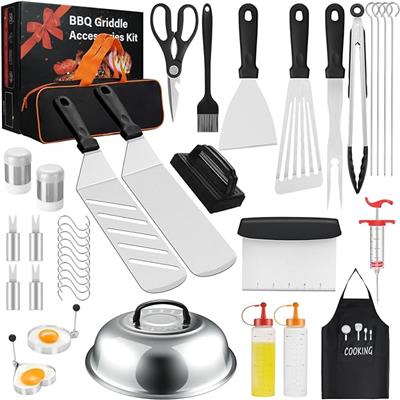 Amazon.com : Griddle Accessories Kit, Terlulu 38 PCS Flat Top Grill Accessories for Blackstone and Camp Chef, Griddle Tools with Spatula, Melting Dome