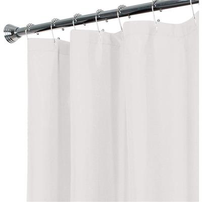 Hotel Water Repellent Fabric Shower Curtain Liner, 70x72 Inches