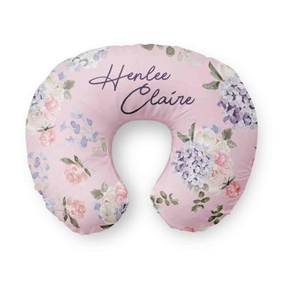 Personalized Nursing Pillow Cover in Henlees Hydrangeas | Caden Lane