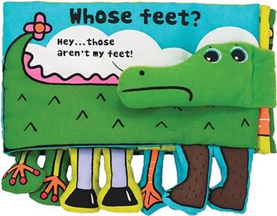 Amazon.com: Melissa & Doug Soft Activity Baby Book - Whose Feet?, 2000  toys - 1 EA, Multi color : Melissa & Doug: Toys & Games