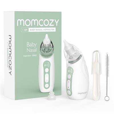 Momcozy Baby Nasal Aspirator, Strong Suction Electric Nose Aspirator for Todder, Portable Baby Nose Sucker Rechargeable with Light and Music