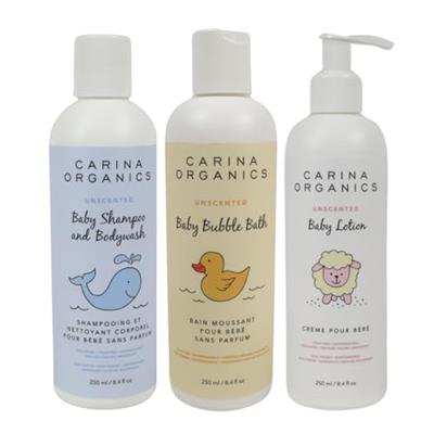 ROCKY MOUNTAIN CO. Baby Bundle - Baby Shampoo and Body Wash, Baby Bubble Bath, Baby Lotion, Unscented, Tear Free, Paraben Free, Toxin Free, Vegan, Cer