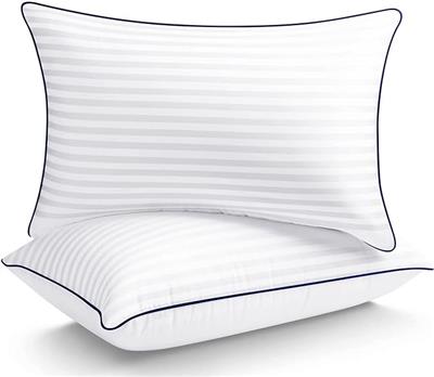 Amazon.com: SEMZSOM Bed Pillows for Sleeping Standard Size, Set of 2- Cooling, Luxury Hotel Quality with Premium Soft Down Alternative Filling for Bac