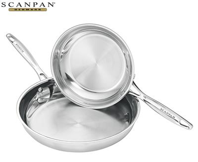 Scanpan 2-Piece Impact Stainless Steel Fry Pan Set<!-- --> | M.catch.com.au