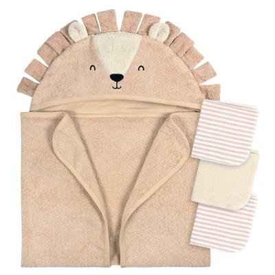 4-Piece Baby Boys Brown Lion Towel & Washcloths
– Gerber Childrenswear