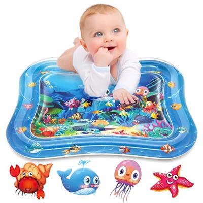 Infinno Inflatable Tummy Time Mat Premium Baby Water Play Mat for Infants and Toddlers Baby Toys for 3 to 24 Months, Strengthen Your Babys Muscles, P