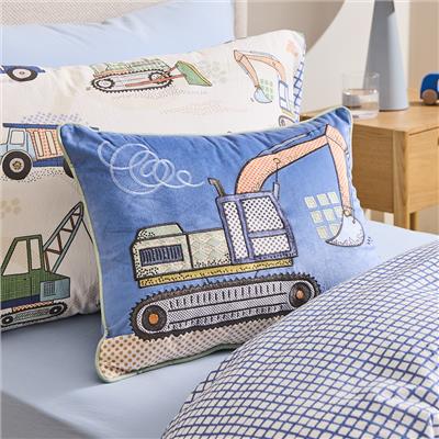 Adairs Kids - Dig It Blue Cushion | Adairs